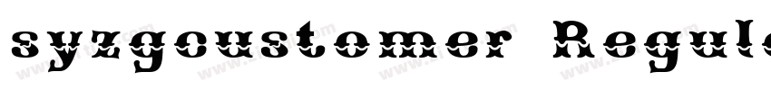 syzgcustomer Regular字体转换
